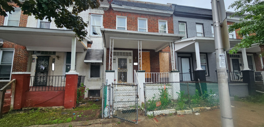 1900 Blk of Riggs Ave. Baltimore, MD 21217